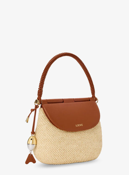 Loewe Paula's Ibiza Raffia And Leather Pescador Crossbody Bag