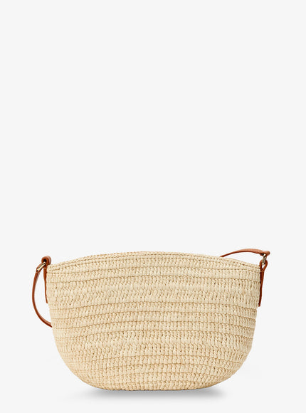 Loewe Paula's Ibiza -Eclipse Raffia And Leather Crossbody Bag