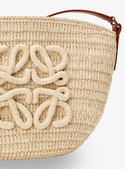 Loewe Paula's Ibiza -Eclipse Raffia And Leather Crossbody Bag