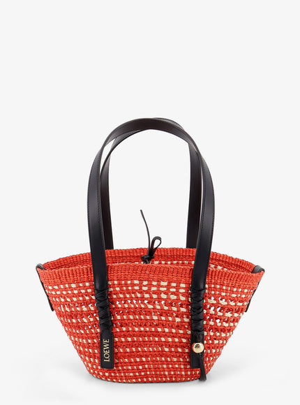 Loewe Paula's Ibiza -Braid Basket Small Small Iraca Palm Leaf Shoulder Bag Uni Rednatural