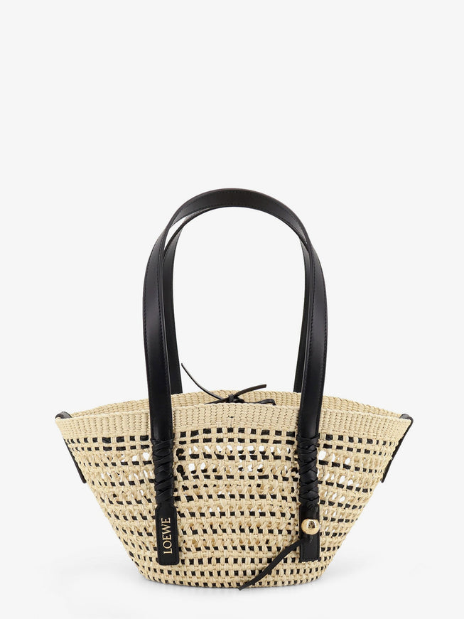 Loewe Paula's Ibiza -Braid Basket Small Iraca Palm Leaf Shoulder Bag Uni Naturalblack