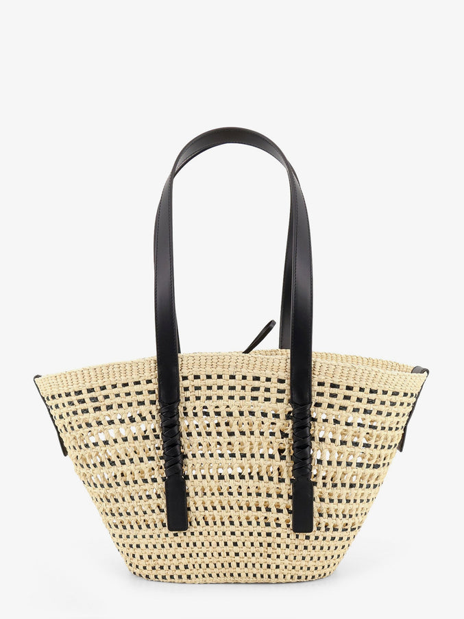 Loewe Paula's Ibiza Braid Raffia and Leather Shoulder Bag
