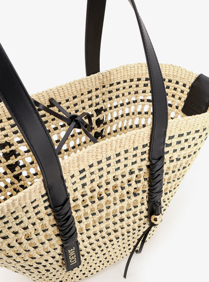 Loewe Paula's Ibiza Braid Raffia and Leather Shoulder Bag