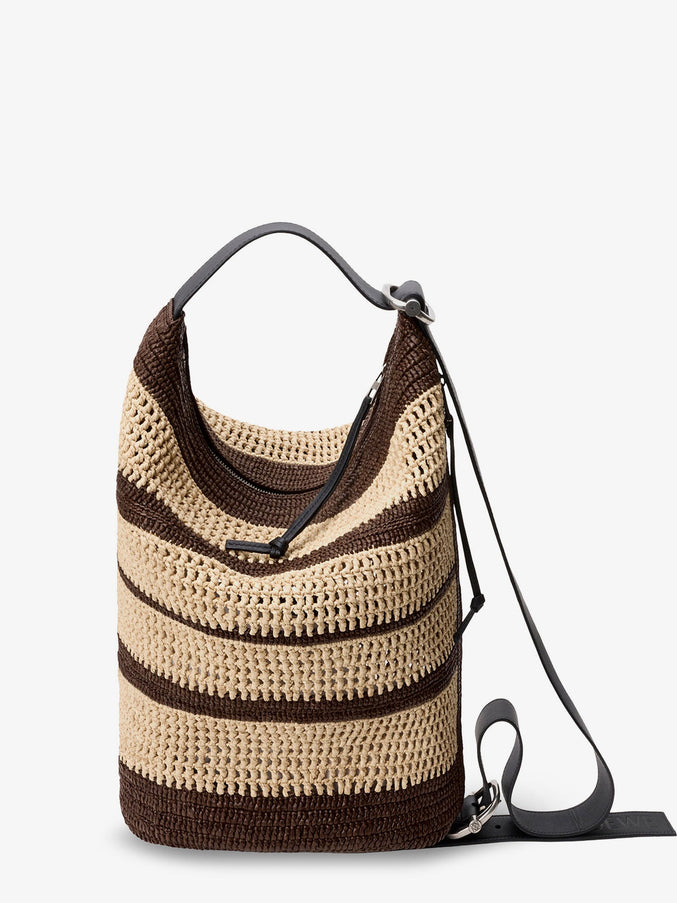 Loewe Paula's Ibiza Raffia Bucket Bag Uni Chocolatenatural