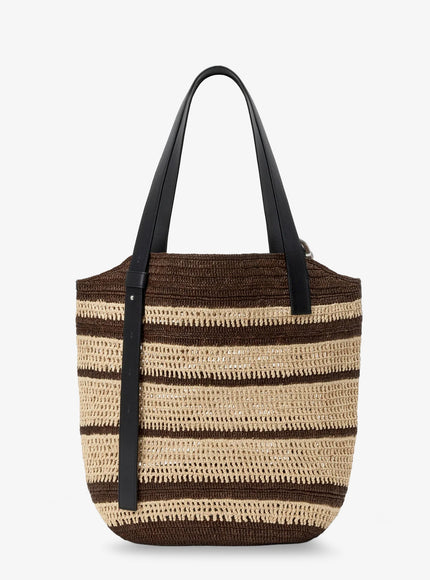Loewe Paula's Ibiza Two-Tone Raffia Loop Shopping Bag