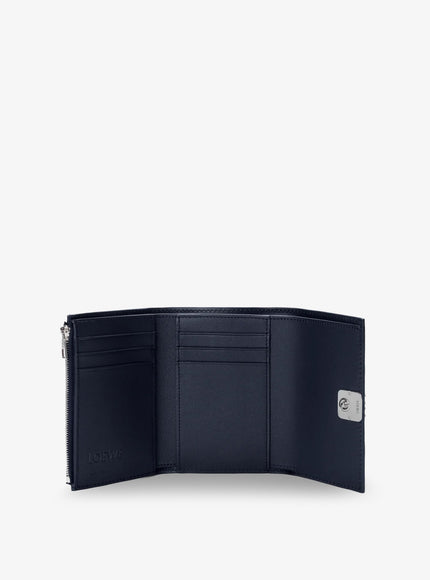 Loewe Anagram Leather Wallet With Front Logo
