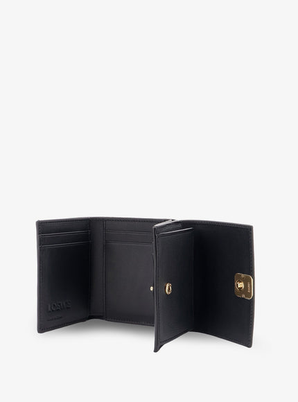 Loewe Anagram Tri-Fold Leather Wallet