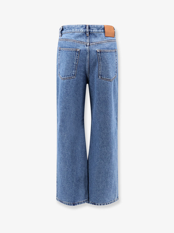 Loewe Anagram Baggy Jeans With Embroidery On The Front