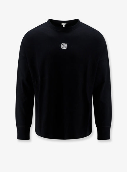 Loewe Ribbed Cotton T-Shirt Black
