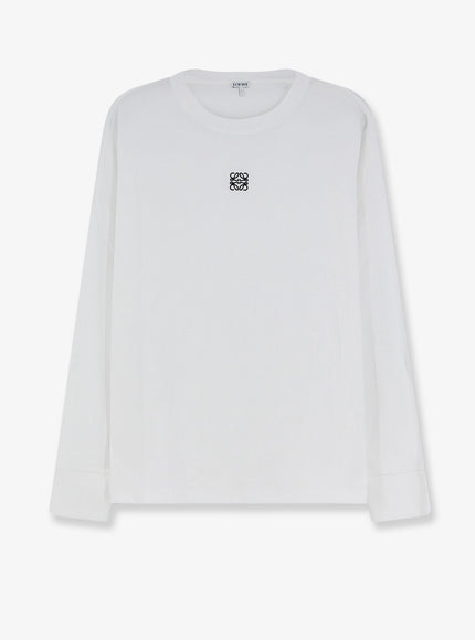 Loewe Ribbed Cotton T-Shirt White