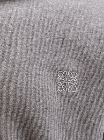 Loewe Cotton Sweatshirt With Front Embroidered Logo