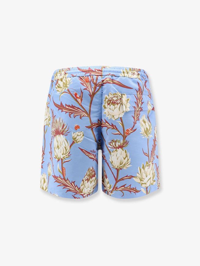 Loewe Paula's Ibiza Floral Print Nylon Swim Trunks