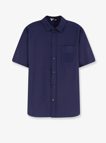 Loewe Paula's Ibiza Cotton Blend Shirt 41 Navy Blue