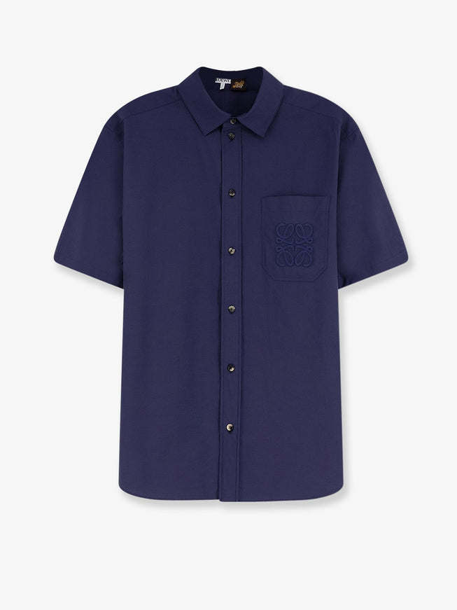 Loewe Paula's Ibiza Cotton Blend Shirt 41 Navy Blue