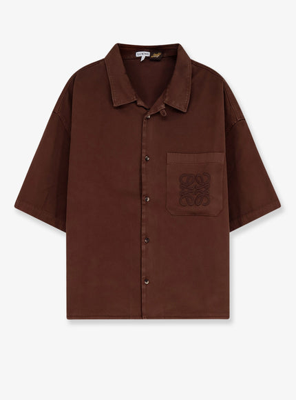 Loewe Paula's Ibiza Cotton Shirt Chocolate Brown