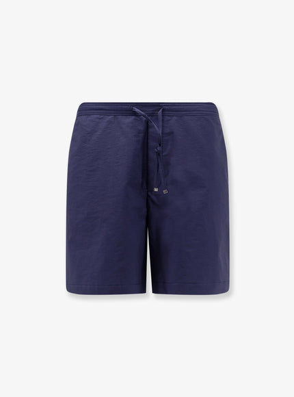 Loewe Paula's Ibiza Cotton Blend Shorts Navy Blue
