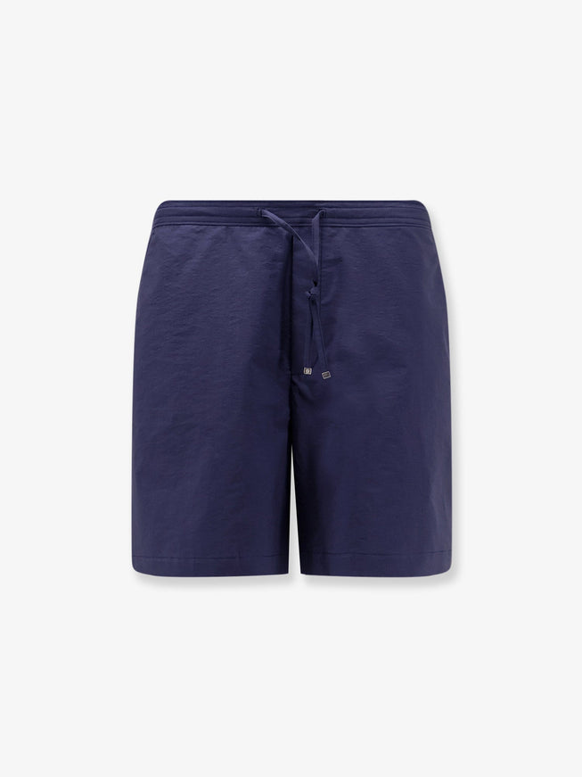 Loewe Paula's Ibiza Cotton Blend Shorts Navy Blue