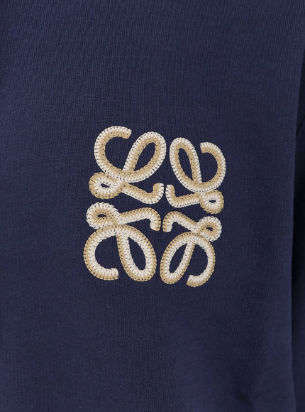 Loewe Cotton Sweatshirt With Anagram Logo Embroidery On The Front