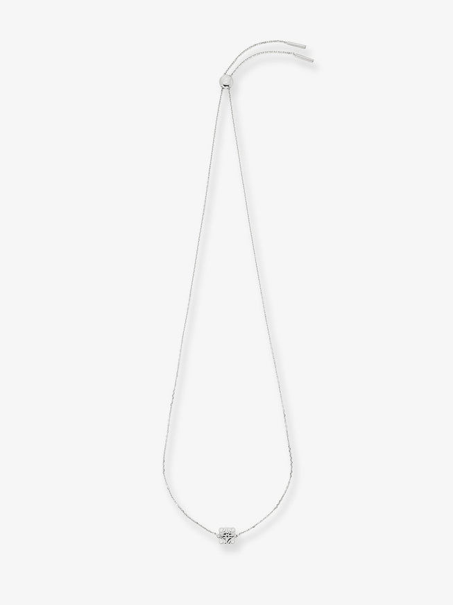 Loewe Anagram Bombè Sterling Silver Necklace Uni Silver