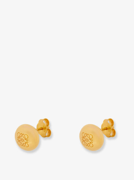 Loewe Paula's Ibiza Anagram Pebble Earrings Uni Gold