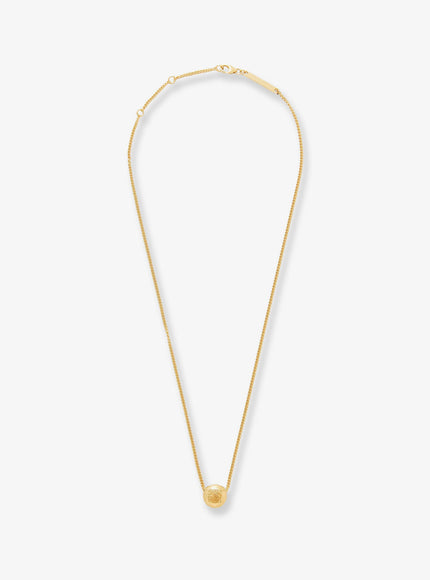 Loewe Paula's Ibiza -Anagram Pebble Silver Necklace Uni Gold
