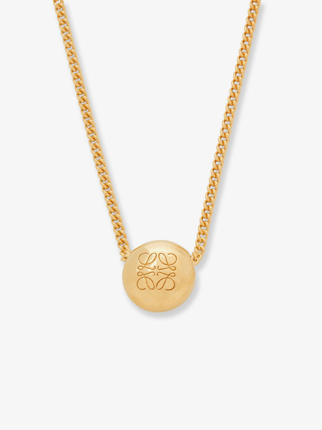 Loewe Paula's Ibiza -Anagram Pebble Silver Necklace