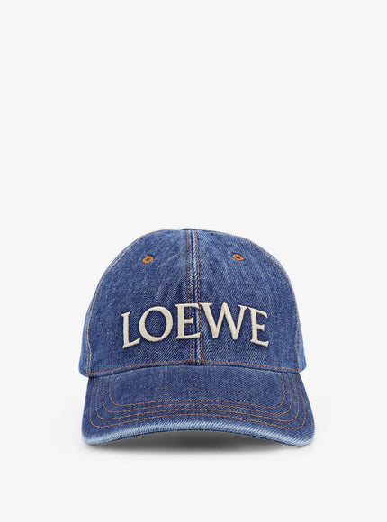 Loewe Paula's Ibiza Blue Denim Hat Denim Blue