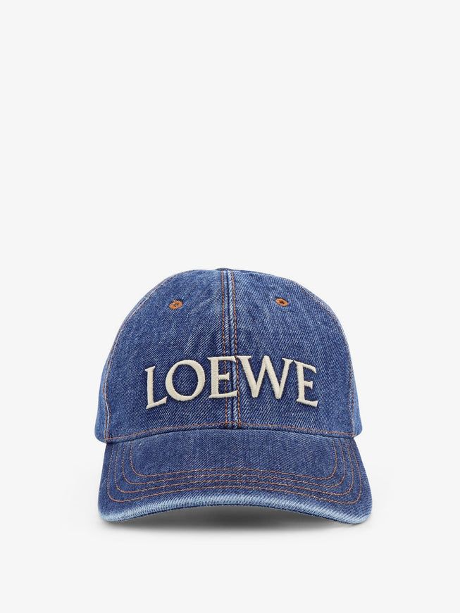 Loewe Paula's Ibiza Blue Denim Hat Denim Blue