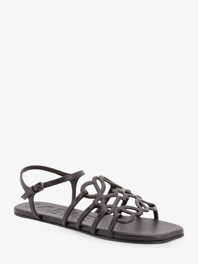 Loewe Paula's Ibiza -Petal Leather Sandals With Anagram Logo On The Front