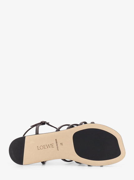 Loewe Paula's Ibiza -Petal Leather Sandals With Anagram Logo On The Front