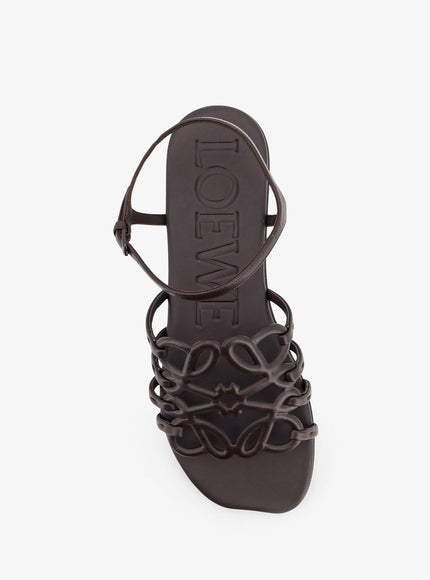 Loewe Paula's Ibiza -Petal Leather Sandals With Anagram Logo On The Front
