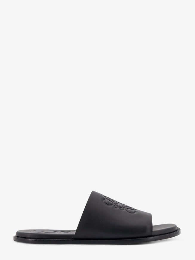 Loewe Paula's Ibiza - Flex Anagram Leather Sandals Black