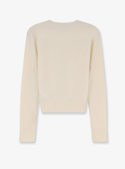 Loewe Wool Sweater With Contrasting Embroidered Logo On The Bottom