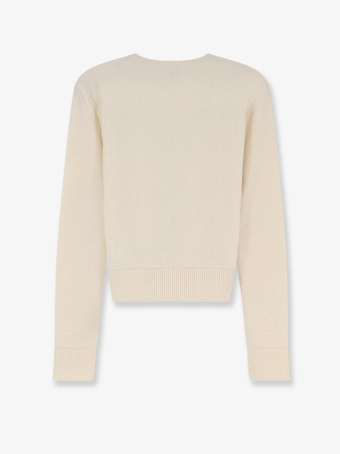 Loewe Wool Sweater With Contrasting Embroidered Logo On The Bottom