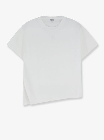 Loewe Asymmetric Cotton Blend T-Shirt White
