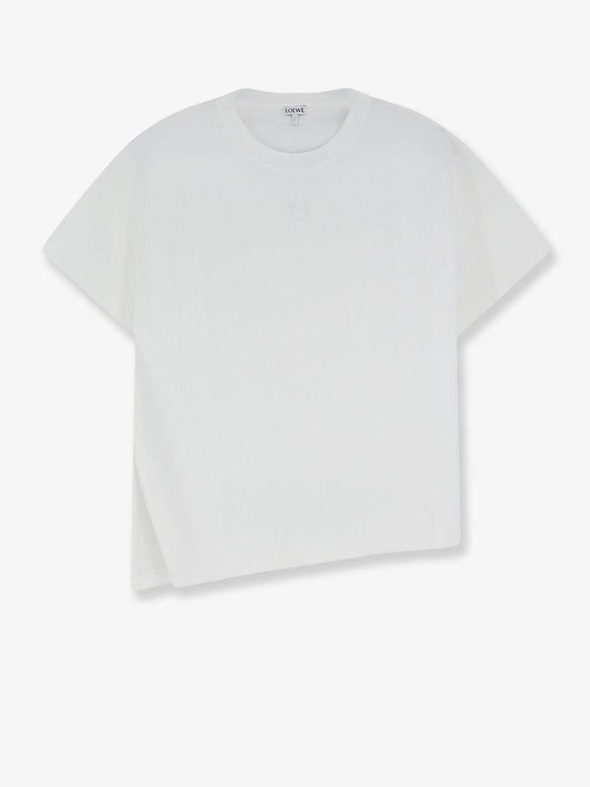 Loewe Asymmetric Cotton Blend T-Shirt White