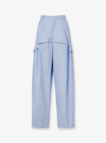 Loewe Paula's Ibiza -Triped Cotton Pajamas Trousers 38 Bluemulticolor