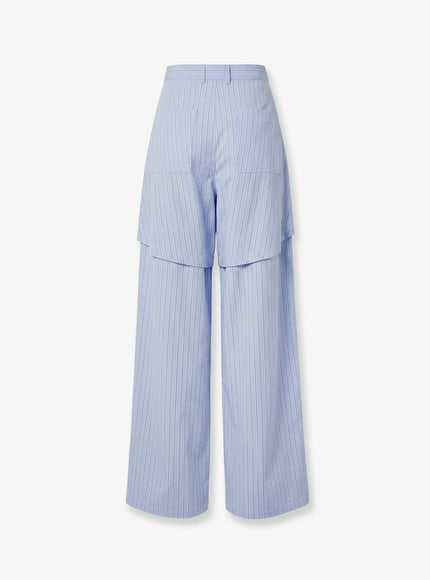 Loewe Paula's Ibiza -Triped Cotton Pajamas Trousers