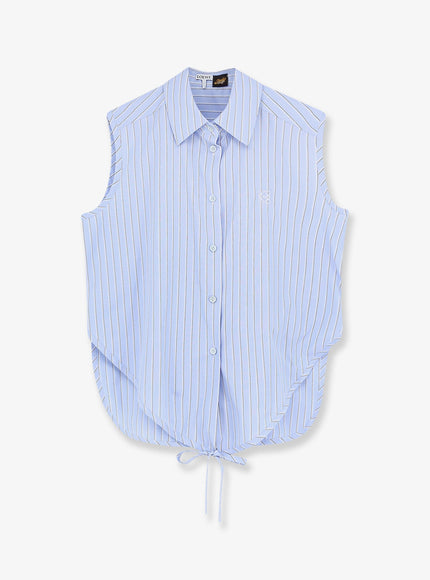 Loewe Paula's Ibiza - Striped Cotton Shirt 40 Bluemulticolor