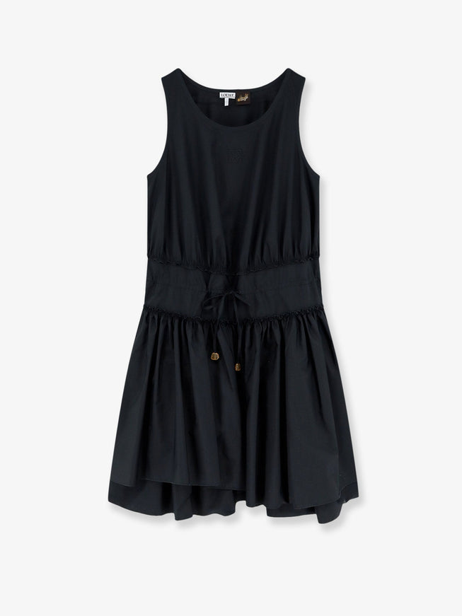 Loewe Paula's Ibiza - Lightweight Cotton Dress Black