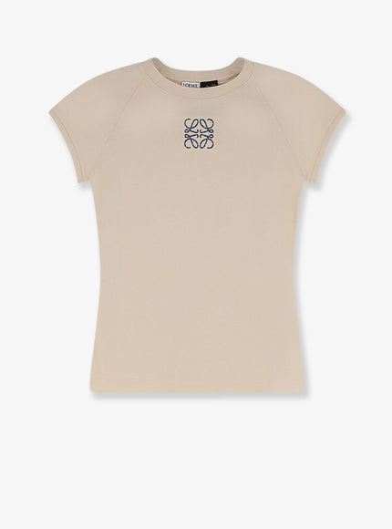 Loewe Paulas Ibiza Cotton T-Shirt Light Beige