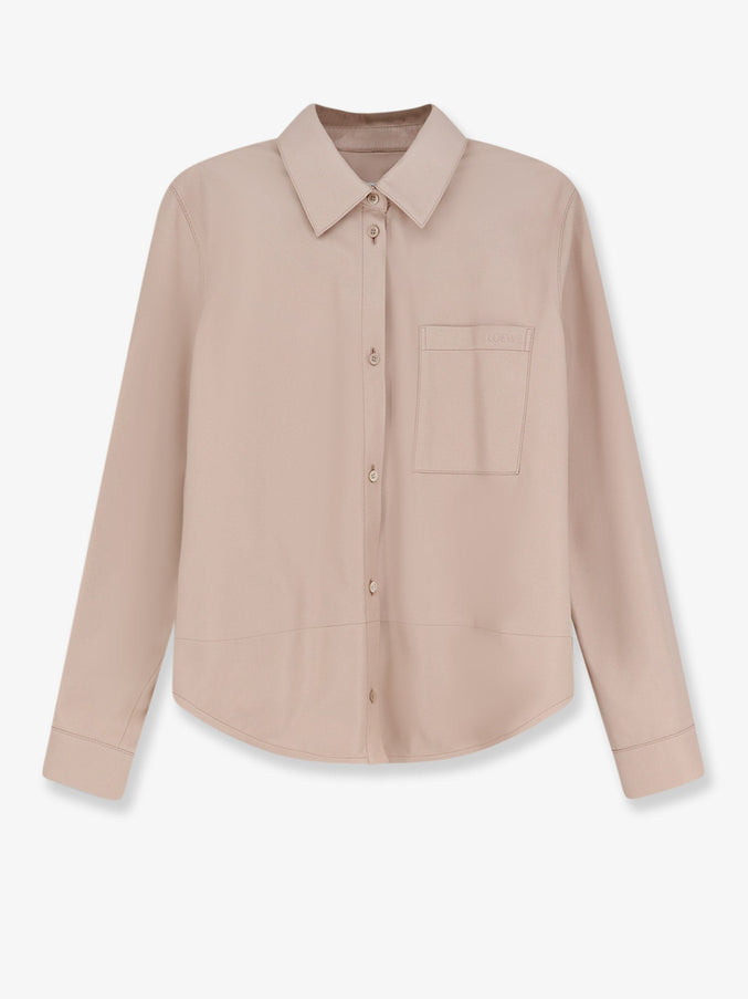 Loewe Paula's Ibiza - Leather Shirt Light Pink