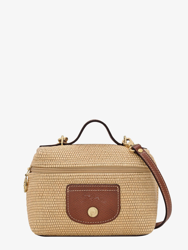 Longchamp Paris Le Panier Pliage Xs Raffia Shoulder Bag Uni Brun