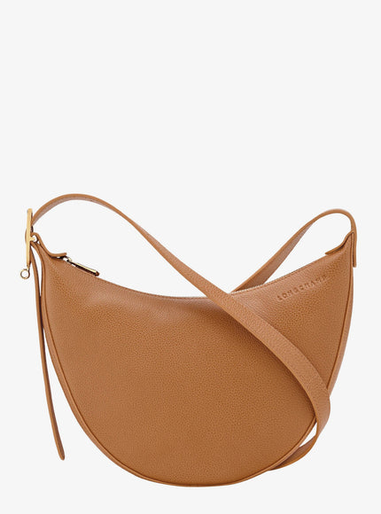 Longchamp Paris Le Foulonné Leather Shoulder Bag Uni Pécan