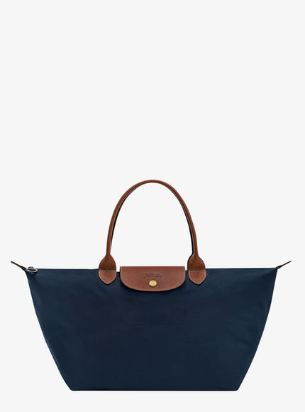 Longchamp Paris Le Pliage Original L Nylon Handbag Uni Marine