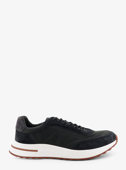 Loro Piana Sneakers Low-Top Week End Evo In Nylon E Suede Black