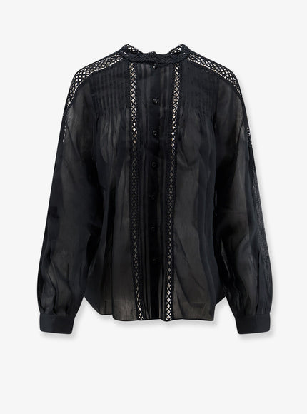 Marant Etoile Polda Viscose And Linen Shirt Black