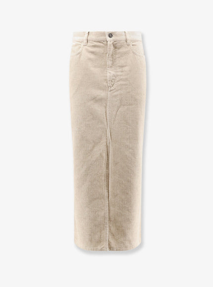 Marant Etoile Odalie Corduroy Skirt Ecru