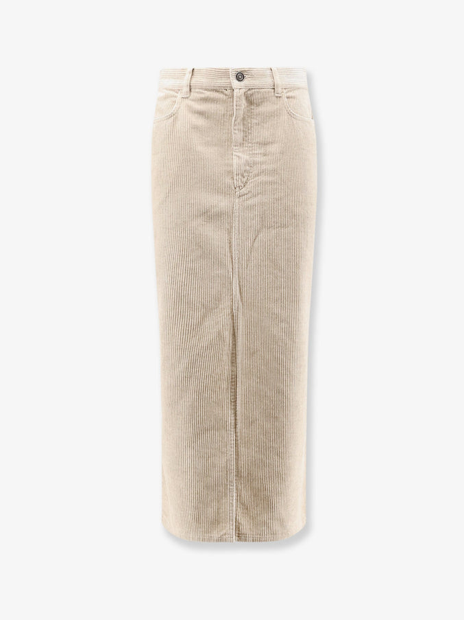Marant Etoile Odalie Corduroy Skirt Ecru