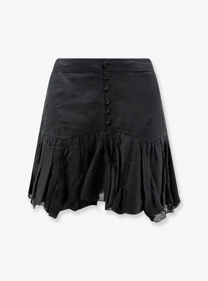 Marant Etoile Daneen Organic Cotton And Viscose Skirt Black